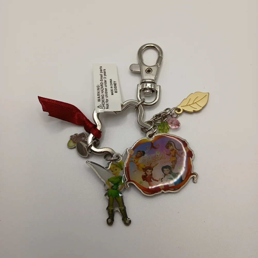 Disney Fairies Keychain with Tinker Bell Charm NWT